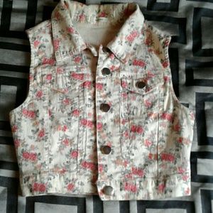 Cute floral vest top
